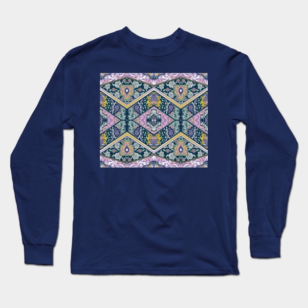 Botanical Mandala Long Sleeve T-Shirt by Carolina Díaz